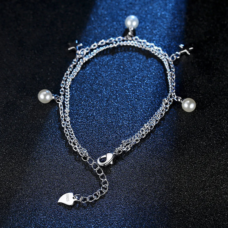 CAB12 Silver Classic Plant Women's Fine Jewelry Bracelet