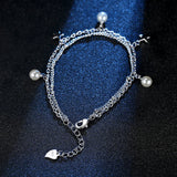 CAB12 Silver Classic Plant Women's Fine Jewelry Bracelet