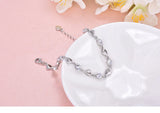 Silver Rose 925 Silver Women Bracelet