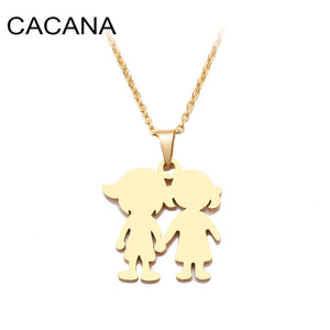 Stainless Steel Necklace For Women Couple Engagement Jewelry