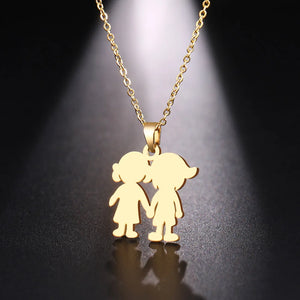 Stainless Steel Necklace For Women Couple Engagement Jewelry