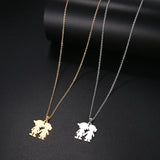 Stainless Steel Necklace For Women Couple Engagement Jewelry