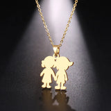 Stainless Steel Necklace For Women Couple Engagement Jewelry