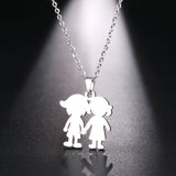 Stainless Steel Necklace For Women Couple Engagement Jewelry