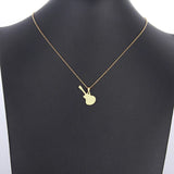 Stainless Steel Guitar Pendant Necklace