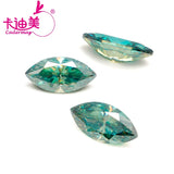 Green Loose Moissanite Marquise Cut 0.5-5.0ct for DIY Jewelry Making