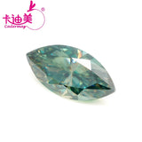 Green Loose Moissanite Marquise Cut 0.5-5.0ct for DIY Jewelry Making