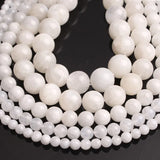 100% Natural Moonstone Round Beads 4/6/8/10/12mm DIY Charms Jewelry Making