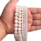 100% Natural Moonstone Round Beads 4/6/8/10/12mm DIY Charms Jewelry Making