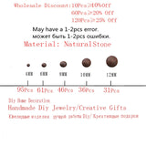 Frosted Bronzite Stone Round Beads 4-12MM for Jewelry Making