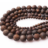 Frosted Bronzite Stone Round Beads 4-12MM for Jewelry Making