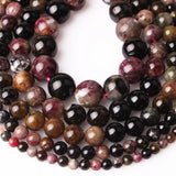 Natural Tourmaline Round Loose Beads 4-12mm for DIY Jewelry Making