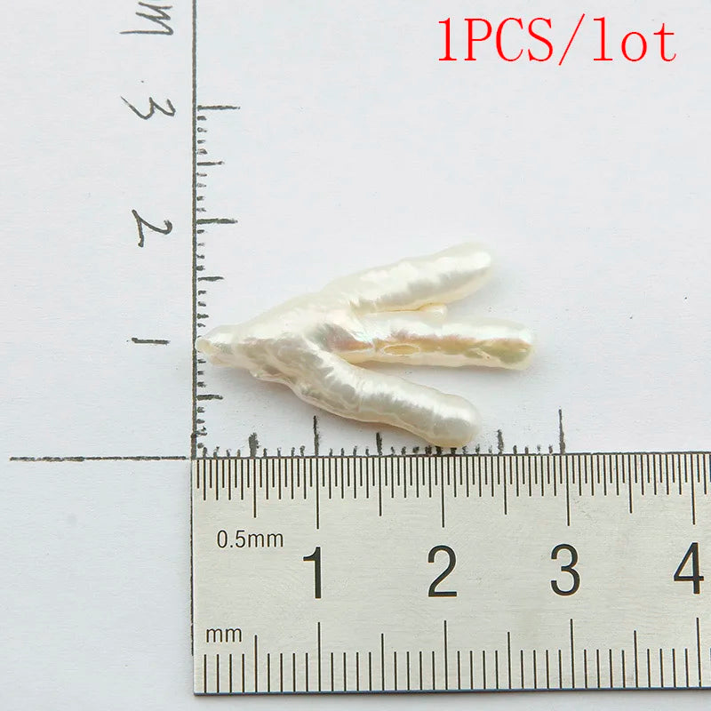 Natural Pearls Cross Chicken Feet Pearl for Jewelry Making