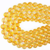 Rock Crystal & Citrine Faceted Beads 6/8/10/12MM