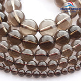 Smoky Quartz Loose Beads 4/6/8/10/12/14mm Brown Spacer Beads