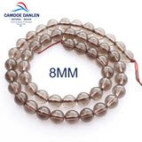Smoky Quartz Loose Beads 4/6/8/10/12/14mm Brown Spacer Beads