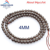 Smoky Quartz Loose Beads 4/6/8/10/12/14mm Brown Spacer Beads