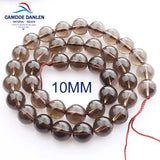 Smoky Quartz Loose Beads 4/6/8/10/12/14mm Brown Spacer Beads