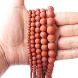 Red Turquoise Round Loose Beads 4-12MM for DIY Charm Necklace Jewelry Making