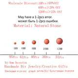 Red Turquoise Round Loose Beads 4-12MM for DIY Charm Necklace Jewelry Making