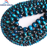 Zircon Tiger Eye Round Beads 4-12 MM DIY Jewelry Making