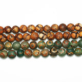 Natural Stone Brown Frost Tibetan Dzi Buddha Beads 8 10 12MM Tortoise Shell