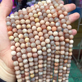 Matte Sun Stone Round Beads 4-12mm DIY Necklace Bracelet Jewelry Making