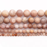 Matte Sun Stone Round Beads 4-12mm DIY Necklace Bracelet Jewelry Making