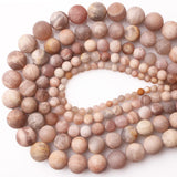 Matte Sun Stone Round Beads 4-12mm DIY Necklace Bracelet Jewelry Making