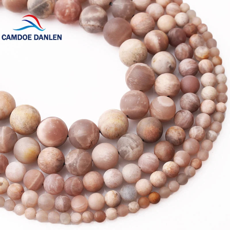 Matte Sun Stone Round Beads 4-12mm DIY Necklace Bracelet Jewelry Making