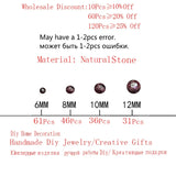 Red Faceted Garnet Loose Beads 6 8 10 12 MM DIY Charms Bracelet
