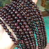 Red Faceted Garnet Loose Beads 6 8 10 12 MM DIY Charms Bracelet