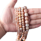 Natural Sun Stone Beads 4-12mm Round Loose Beads DIY Charms Bracelet Necklace