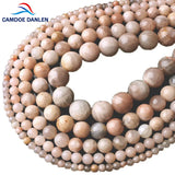 Natural Sun Stone Beads 4-12mm Round Loose Beads DIY Charms Bracelet Necklace