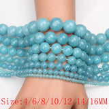 Natural Stone Chalcedony Gem Beads 4-16mm for Jewelry Making