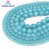 Natural Stone Chalcedony Gem Beads 4-16mm for Jewelry Making