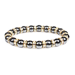 Tibetan Silver Stone Charms Bracelet Healthy Beads Yoga Jewellery
