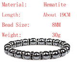 Tibetan Silver Stone Charms Bracelet Healthy Beads Yoga Jewellery