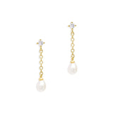 925 Sterling Silver Tassel Chain Hanging Earrings For Women Girls