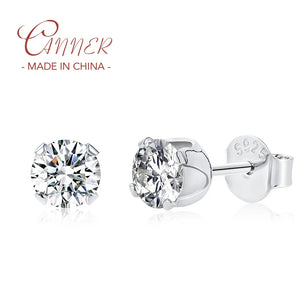 0.5CT Round Moissanite Diamond Earrings 925 Sterling Silver Stud