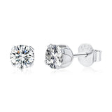 0.5CT Round Moissanite Diamond Earrings 925 Sterling Silver Stud