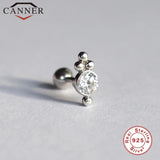 925 Sterling Silver Stud Earrings for Women Zircon Lantern Earings