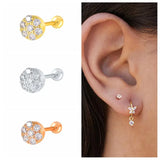 925 Sterling Silver Stud Earrings for Women Minimalist Small Earings