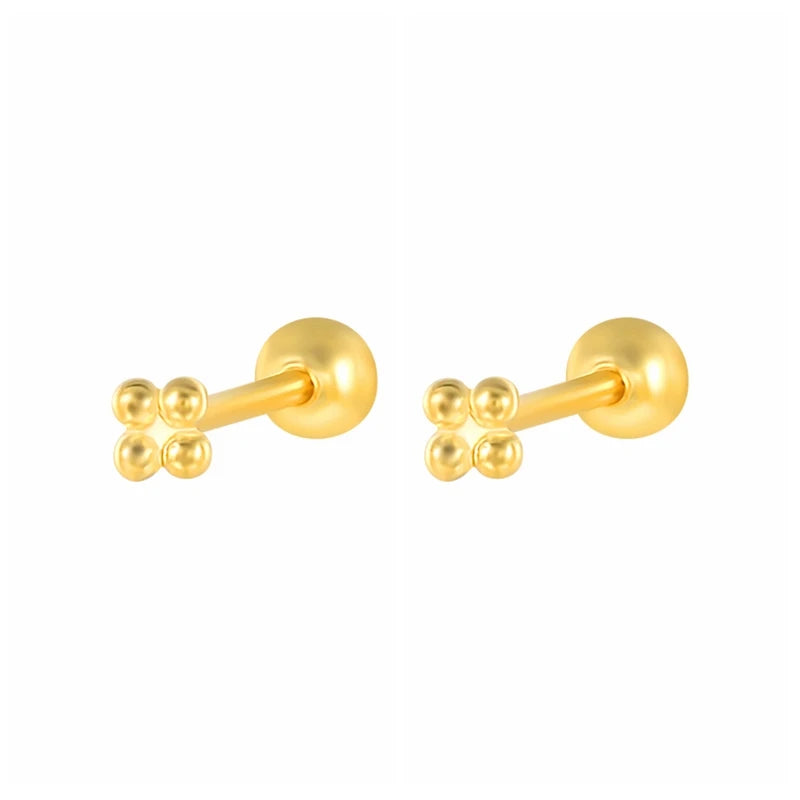 925 Sterling Silver Stud Earrings for Women Minimalist Small Earings