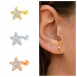 925 Sterling Silver Stud Earrings for Women Minimalist Small Earings