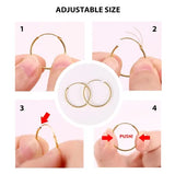 925 Sterling Silver Circle Hoop Earrings for Women Pendientes Ear Buckle