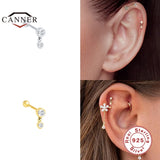 925 Sterling Silver Small Stud Earrings for Women Cartilage Piercing Jewelry