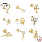 925 Sterling Silver Small Stud Earrings for Women Cartilage Piercing Jewelry