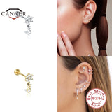 925 Sterling Silver Small Stud Earrings for Women Cartilage Piercing Jewelry