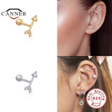 925 Sterling Silver Small Stud Earrings for Women Cartilage Piercing Jewelry